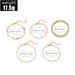 New Handicrafts Fashionable And Minimalist Size Ball Gold 5-piece Set Bracelet_ipsvogv.com