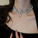Baroque Pearl Necklace Women' Exaggerated Heavy Duty Zircon Evening Dre Birthday Bridal Sweater Neck Chain_ipsvogv.com