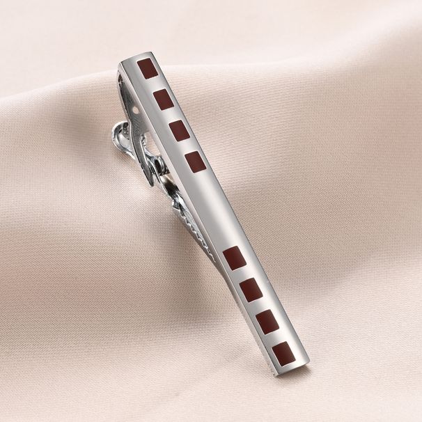 Dai Li Fashion Black Enamel Tie Clip Set High End Blue Diamond Tie Clip Hot Sale Tie Clip_ipsvogv.com