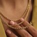 304 Stainless Steel 16K Gold Plated White Gold Plated Gold Plated Fashion Plating Geometric Necklace_ipsvogv.com