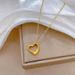 【 Full Body Titanium Steel 】 Plain Ring Love Furnace Genuine Gold Cold Necklace For Women's Ins Mesh Red Collarbone_ipsvogv.com