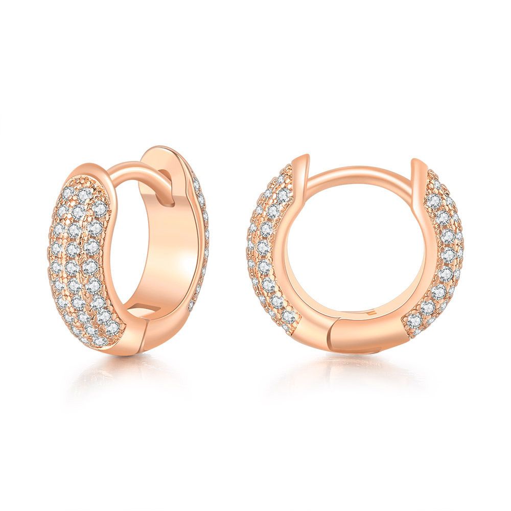 Unisex hot selling micro inlaid diamond zircon ear clips for men and women hip hop earrings gold plated earrings_ipsvogv.com