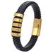 hot selling men's braided leather bracelet personality versatile leather bracelet alloy magnet buckle bracelet jewelry_ipsvogv.com