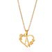fashion A Z heart shaped hollow English letter necklace for women creative stainless steel love flower surname necklace_ipsvogv.com