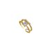 【 Real Gold 】 Bow Full Diamond With Adjustable Opening, Simple Handmade Ring, Couple's Pair Ring_ipsvogv.com