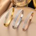 Titanium A Sense Of Luxury, Niche Girl With Diamond Inlay And Non Fading Stainless Steel Bracelet For Women_ipsvogv.com