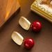 Sweet Fashionable Japanese And Korean Small Fragrant Style Bean Pearl For Women, Simple Temperament, High-end Silver_ipsvogv.com