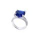Light luxury atmosphere emerald green ring S925 silver inlaid synthetic emerald index finger ring_ipsvogv.com