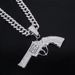 Unisex Jewelry Pistol Diamond Alloy Pendant Men's Personality Exaggerated Rap Trend Hip Hop Style Pendant_ipsvogv.com