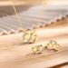 Mobius earrings, earrings, necklace and pendant set for women S925 sterling silver plated with gold light luxury jewelry_ipsvogv.com