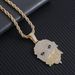 Cartoon Pendant Hip-Hop Jewelry Fashion Punk Inlaid Diamond Ins Zircon Necklace For Men Trendy_ipsvogv.com