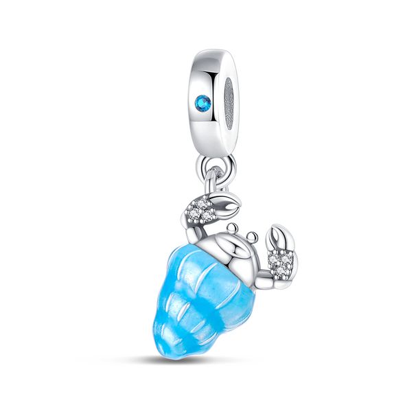 Women's Jewelry Luminous Ocean Style Shell Crab Dolphin Starfish Turtle Pendant Silver Plated DIY Jewelry Accessories Beads_ipsvogv.com