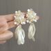Women’s Jewelry Set Fashion Super FairyJasmine Flower Exaggerated Earrings Niche Design High End Long Tassel Earrings Bridal Earrings For Women_ipsvogv.com
