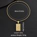American hip-hop men's with personalized square pendant and diamond inlay design, Cuban chain internet red necklace_ipsvogv.com