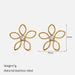 Women’s Jewelry Set Fashion Flower Five Petal Flower Pearl 18k304 Stainless Steel Bracelet Earring Earring_ipsvogv.com