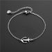 Stainless Steel Ship Anchor Chain Bracelet for Women Men Fashion Hiphop Jewelry_ipsvogv.com
