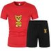 Summer Luxury Set Men's Short Sleeve Suit Fashion Casual Shorts Tracksuit Clothes for Mens T-shirt + Shorts 2-piece Set_ipsvogv.com