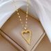 Love 【 】 Full Diamond Light Luxury Banquet Necklace Female Internet Celebrity Versatile Clavicle Titanium Steel Chain 【 】_ipsvogv.com