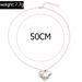 New Necklaces With Fashionable And Personalized Asymmetrical Heart Shaped Diamond Inlay Letters_ipsvogv.com