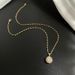 【 】 Round Personalized Fashion Light Luxury Temperament Gorgeous Full Diamond Necklace Women's Versatile Clavicle Chain_ipsvogv.com