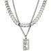 Titanium Steel Pendant, Cuban Chain, Men's Trendy And Niche Design, Double-layer Hip-hop Necklace, Hoodie Chain_ipsvogv.com