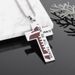 sports style stainless steel oil drop baseball cross necklace titanium steel men's hip hop fashion jewelry_ipsvogv.com