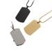 hot selling high polished dog tag necklace men's stainless steel pendant necklace simple casual jewelry_ipsvogv.com