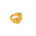 Sand Gold-plated Men's Fortune Ring, Opening Fire Gold Ring_ipsvogv.com