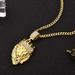 Pendants & Charms Hot Selling Real Gold Diamond Crown Lion Head Hip Hop Pendant Necklace Hiphop Accessories_ipsvogv.com