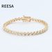 Trendy Heart-Shaped Bracelet Single Row Full Zircon Tennis Chain Hip-Hop Accessory_ipsvogv.com