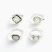 Exaggerated Combination With Silver Plated Treasure 4-piece Ring Set_ipsvogv.com