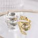fashion feather ring open titanium steel ring angel wings hip hop style stainless steel ring jewelry_ipsvogv.com