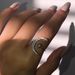 New crescent tooth star moon ring plated with creative exaggerated opening engagement ring_ipsvogv.com