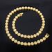 Unisex Alloy Jewelry New 8mm Round Glass Full Diamond Necklace High End Rap Cool Hip Hop Cuban Chain_ipsvogv.com