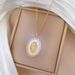 【 】 Shell Portrait Personalized Fashion Light Luxury Temperament Gorgeous Full Diamond Necklace Women's Versatile_ipsvogv.com