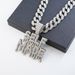 Men’s Jewelry Set Fashion Necklace SELFMADE Double Row Letter Pendant Personality Creative Hiphop Hip Hop Necklace_ipsvogv.com