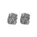 Fashionable Temperament Gold Stainless Steel Geometric Pleated Texture Earrings, High-end Earrings For Women_ipsvogv.com