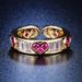 Internet celebrity live streaming Caibao opening ring for women, fashionable and popular mixed color love ring, high-end_ipsvogv.com