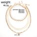 Fashionable Versatile Gold Dot Diamond Star Pendant With Adjustable And Necklace Accessories, Set Of 4 Pieces_ipsvogv.com