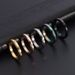 Women's Jewelry 3mm Wide Very Thin Simple Titanium Steel Diamond Rotatable Ring Ins Faceted Niche Ring_ipsvogv.com