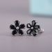Cao Shi's New Style Of Fresh Japanese Korean Student Temperament, With Zircon Inlaid Small Flower Women's Earrings And_ipsvogv.com