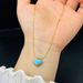 Blue Love Necklace For Women, Light Luxury And Small, High End Design, Colorless New Collar Chain Accessories_ipsvogv.com