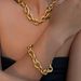 Women's Jewelry Fashion Retro Style INS Titanium Steel Winding Thick Thread OT Buckle Necklace Set_ipsvogv.com