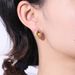 Light Luxury Exquisite Pear Shaped Teardrop Shaped Crystal Earrings Sterling Silver Inlaid Red And Blue Sapphire Earrings Spring And Summer New_ipsvogv.com