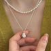 S Pure Silver Pearl Necklace Korean Blogger INS Style Fashionable And Minimalist Design Pea Collar Chain_ipsvogv.com