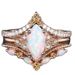 Sanjie's New Alloy Inlaid Horse Eye Australian Treasure Rose Gold Three Piece Women's Fire Color Set Ring Women_ipsvogv.com