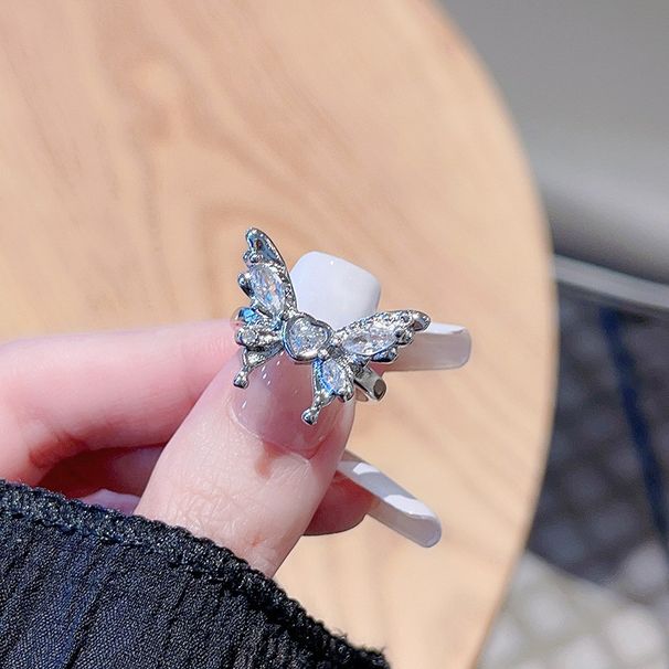 Sweet Niche Star Love Butterfly Opening Ring, Women's High-end Feeling Y2k Sweet And Cool Spicy Girl Ins Style_ipsvogv.com