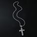 Hot selling alloy full diamond cross pendant necklace for men's domineering and cool accessories_ipsvogv.com