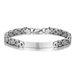 Men's Jewelry Back Shaped Hand Made Smooth Curved Stainless Steel Bracelet Titanium Steel Hand Jewelry Bracelet_ipsvogv.com