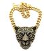Halloween Queen Accessories Sweater Chain Style Leopard Head Long Knitted Necklace_ipsvogv.com